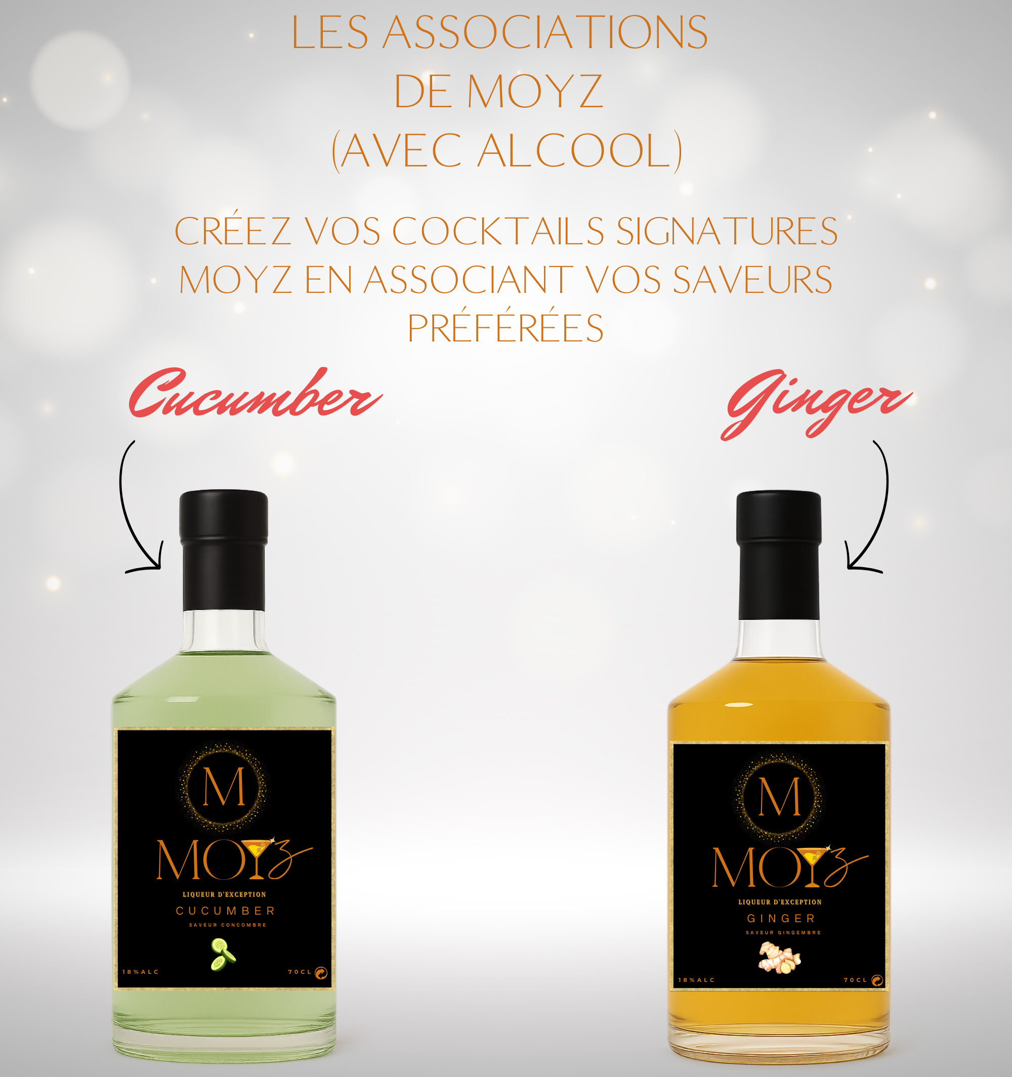 Mix & Match by MOYZ - CUCUMBER & GINGER // Liqueur de Concombre et Liqueur de Gingembre
